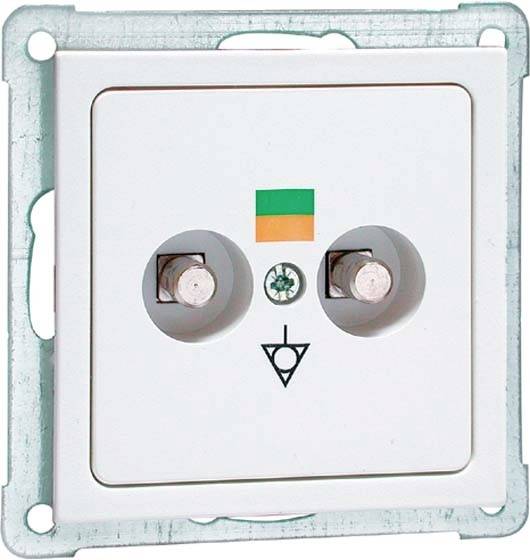 PEHA by Honeywell 30921 Potentiaalvereffening stopcontact Inzetstuk 2-voudig Wit 1 stuk(s)