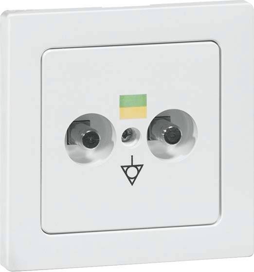 PEHA by Honeywell 845921 Potentiaalvereffening stopcontact Compleet 2-voudig Wit 1 stuk(s)
