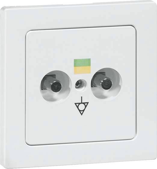 PEHA by Honeywell 846021 Potentiaalvereffening stopcontact Compleet 2-voudig Wit 1 stuk(s)