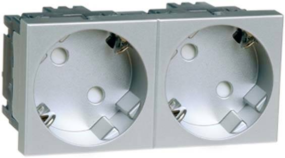 PEHA by Honeywell 516611 Wandcontactdoos Inzetstuk 1-voudig Aluminium 1 stuk(s)