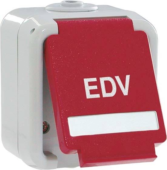 PEHA by Honeywell 813111 Wandcontactdoos Compleet 1-voudig Rood 1 stuk(s)