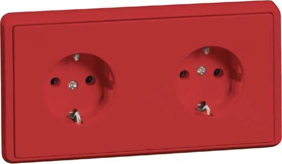 PEHA by Honeywell 898311 Wandcontactdoos Compleet 1-voudig Robijn-rood 1 stuk(s)