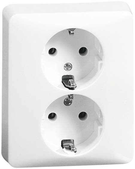 PEHA by Honeywell 490811 Wandcontactdoos Compleet 1-voudig Wit 1 stuk(s)