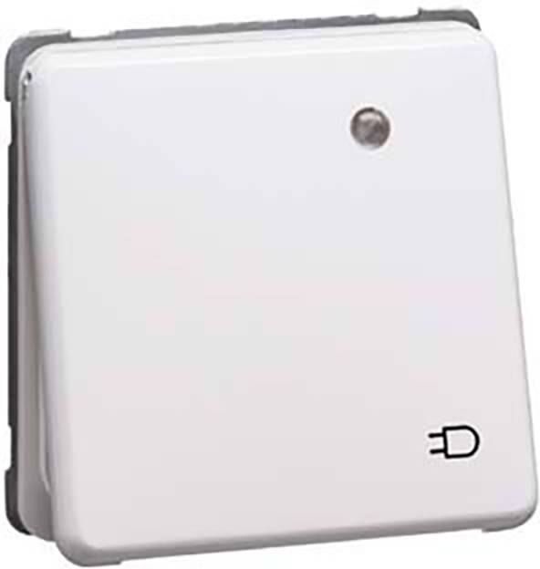 PEHA by Honeywell 482241 Wandcontactdoos met randaarde en klapdeksel Wit 1 stuk(s)