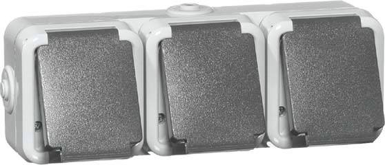 PEHA by Honeywell 295341 Wandcontactdoos Compleet Grijs 1 stuk(s)
