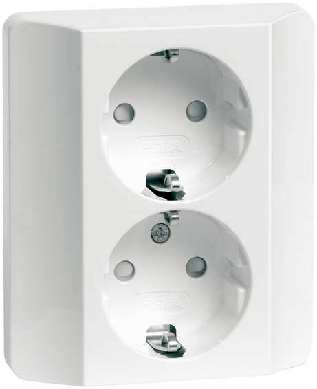 PEHA by Honeywell 491611 Wandcontactdoos Compleet 1-voudig Wit 1 stuk(s)