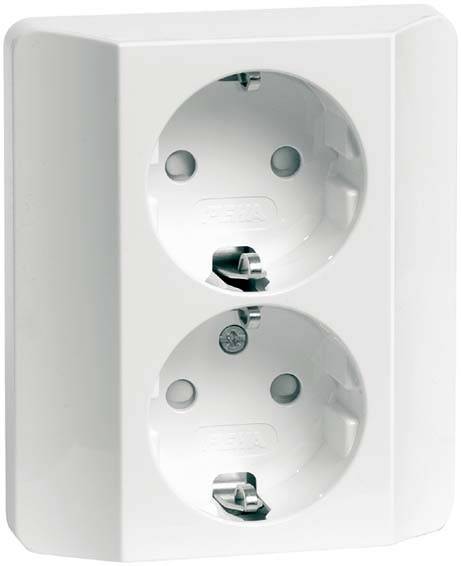 PEHA by Honeywell 491711 Wandcontactdoos Compleet 1-voudig Wit 1 stuk(s)
