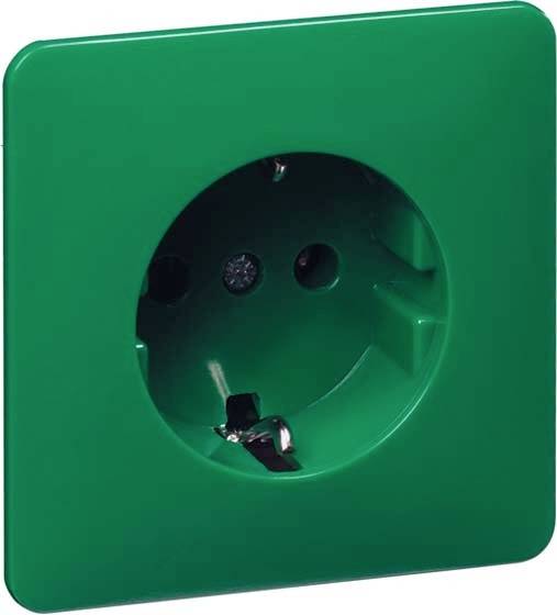 PEHA by Honeywell 567011 Wandcontactdoos Compleet 1-voudig Groen 1 stuk(s)