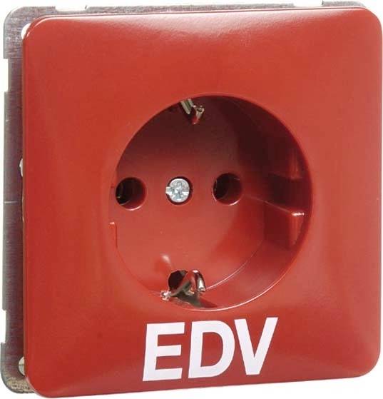 PEHA by Honeywell 810011 Wandcontactdoos Inzetstuk 1-voudig Rood 1 stuk(s)