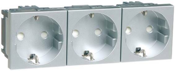PEHA by Honeywell 516311 Wandcontactdoos Inzetstuk 1-voudig Aluminium 1 stuk(s)