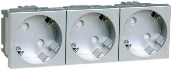 PEHA by Honeywell 516711 Wandcontactdoos Inzetstuk 1-voudig Aluminium 1 stuk(s)