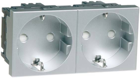 PEHA by Honeywell 516211 Wandcontactdoos Inzetstuk 1-voudig Aluminium 1 stuk(s)