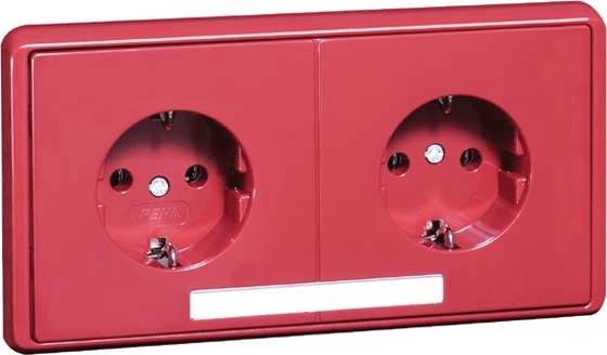 PEHA by Honeywell 797811 Wandcontactdoos Compleet 1-voudig Robijn-rood 1 stuk(s)