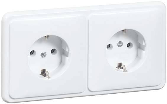 PEHA by Honeywell 496111 Wandcontactdoos Compleet 1-voudig Zuiver wit 1 stuk(s)