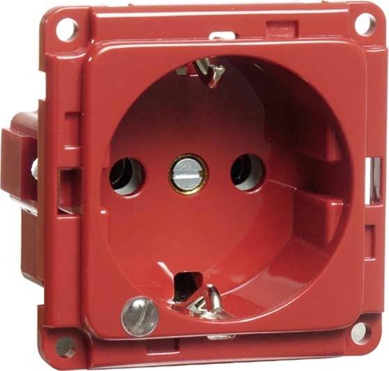 PEHA by Honeywell 259311 Wandcontactdoos Inzetstuk 1-voudig Rood 1 stuk(s)