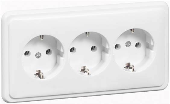 PEHA by Honeywell 496211 Wandcontactdoos Compleet 1-voudig Wit 1 stuk(s)