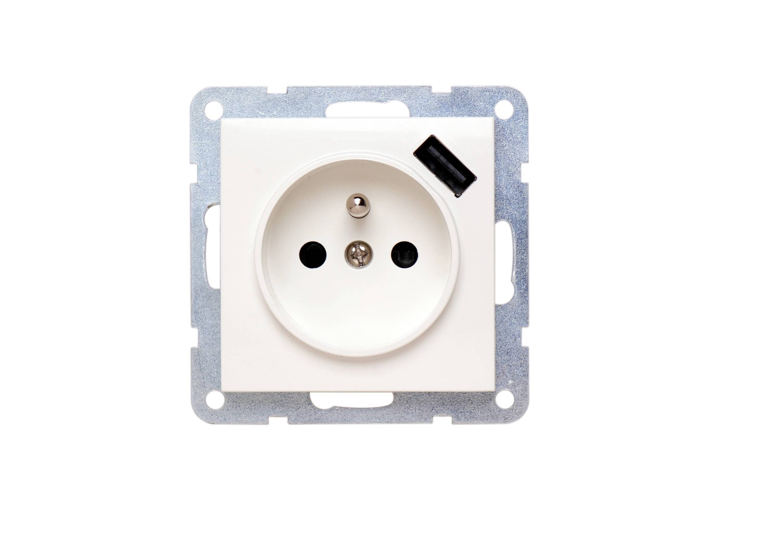 PEHA by Honeywell 246861 Wandcontactdoos met USB Inzetstuk Aluminium 10 stuk(s)