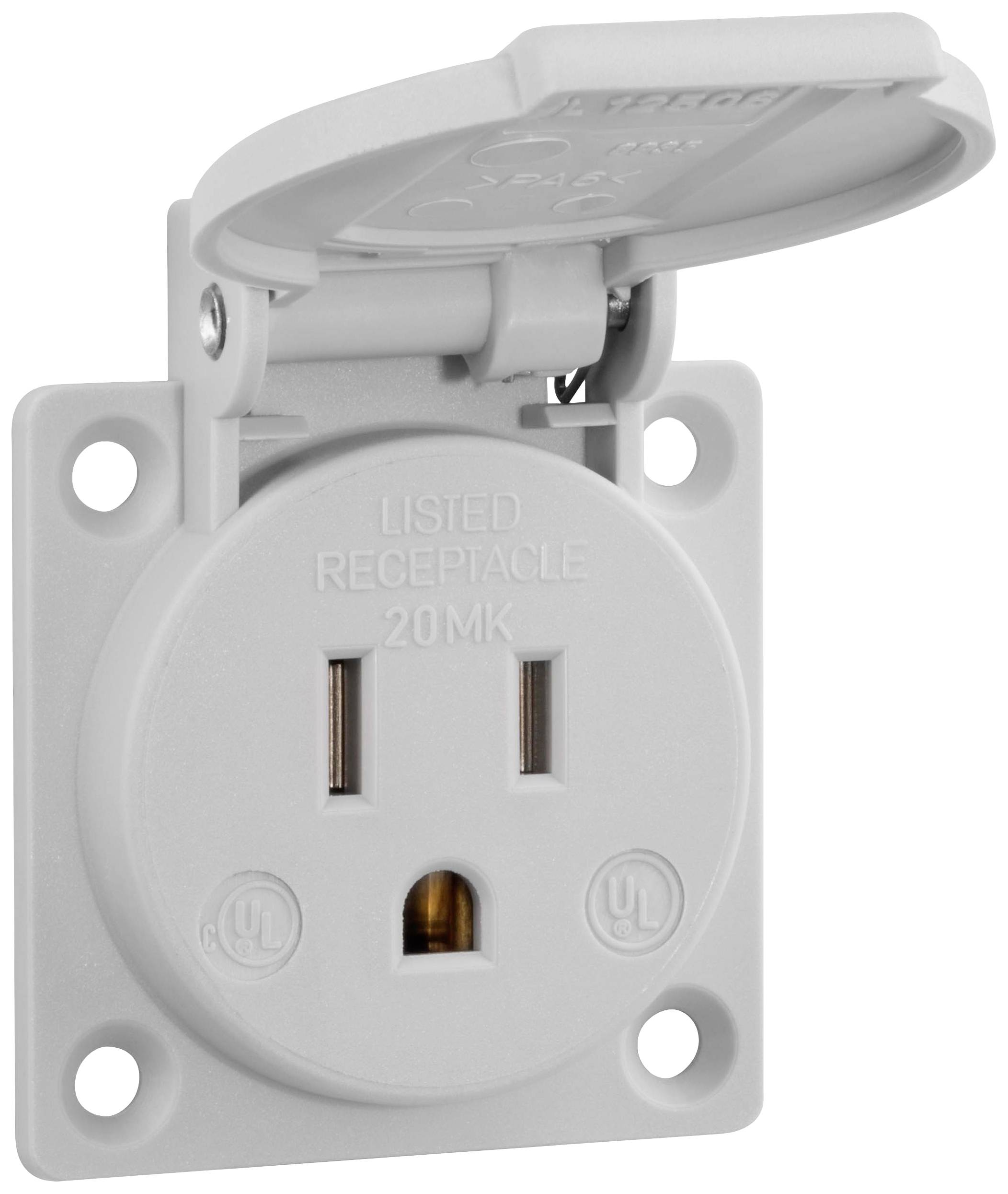 ABL Sursum UL12506 Stopcontact (inbouw) IP44 Grijs
