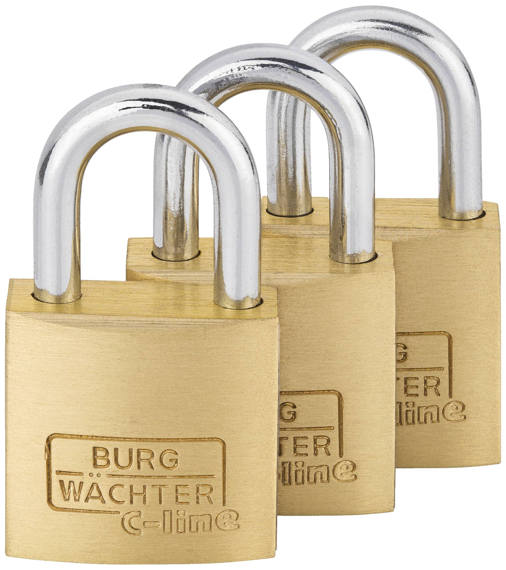 Burg Wächter 29921 Hangslot 20 mm Gelijksluitend Messing Sleutelslot