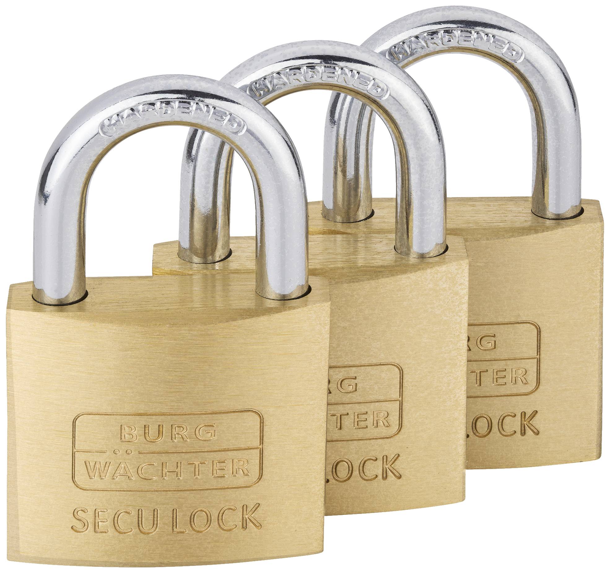 Burg Wächter 15291 Hangslot 37.60 mm Gelijksluitend Messing Sleutelslot