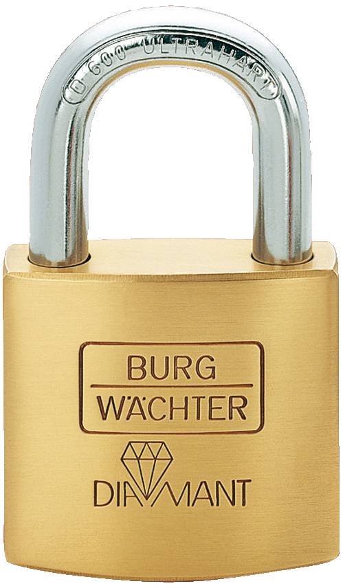 Burg Wächter 17601 Hangslot 40.00 mm Verschillend sluitend Messing Sleutelslot