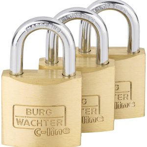 Burg Wächter 6371 Hangslot 30.00 mm Gelijksluitend Messing Sleutelslot Burg Wächter 6371 Hangslot 30.00 mm Gelijksluitend Messing Sleutelslot