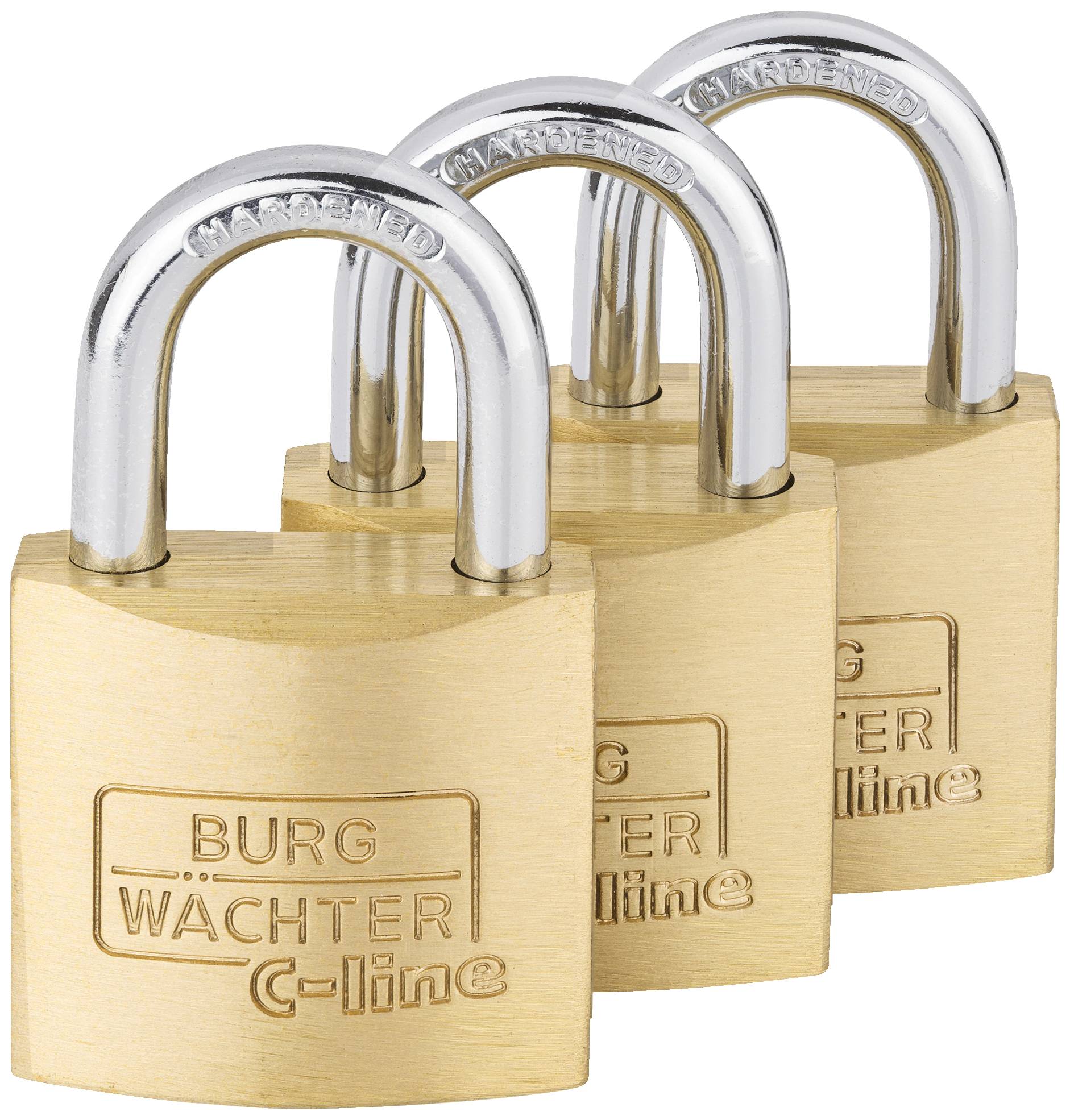 Burg Wächter 6371 Hangslot 30.00 mm Gelijksluitend Messing Sleutelslot