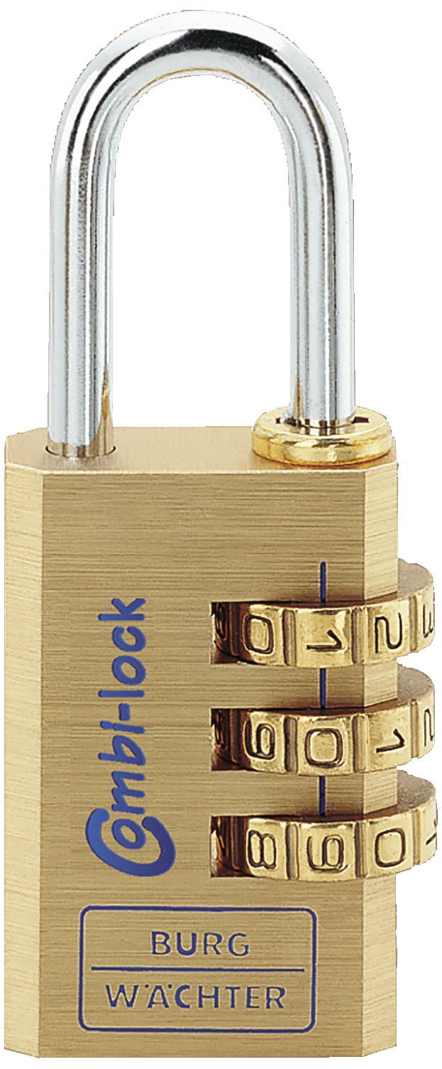 Burg Wächter 2851 Hangslot 22.50 mm Messing Cijferslot