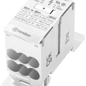 Finder 9D.01.5.125.0206 Verdeler Wit 8-polig 16 mm² 125 A 1000 V/AC, 1500 V/DC Geleidertype = L, N, PE Finder 9D.01.5.125.0206 Verdeler Wit 8-polig 16 mm² 125 A 1000 V/AC, 1500 V/DC Geleidertype = L, N, PE