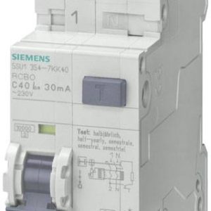 Siemens 5SU13546LB32 Aardlekschakelaar/zekeringautomaat 32 A Siemens 5SU13546LB32 Aardlekschakelaar/zekeringautomaat 32 A