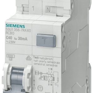 Siemens 5SU16567KK16 Aardlekschakelaar/zekeringautomaat 16 A Siemens 5SU16567KK16 Aardlekschakelaar/zekeringautomaat 16 A