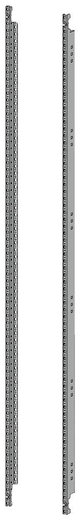 Siemens 8GK48552KK02 Alpha 630 DIN, Holm voor rangeerkasten hoogte = 300 mm, diepte = 210 mm (1 set = 2 stuks) Duwstang