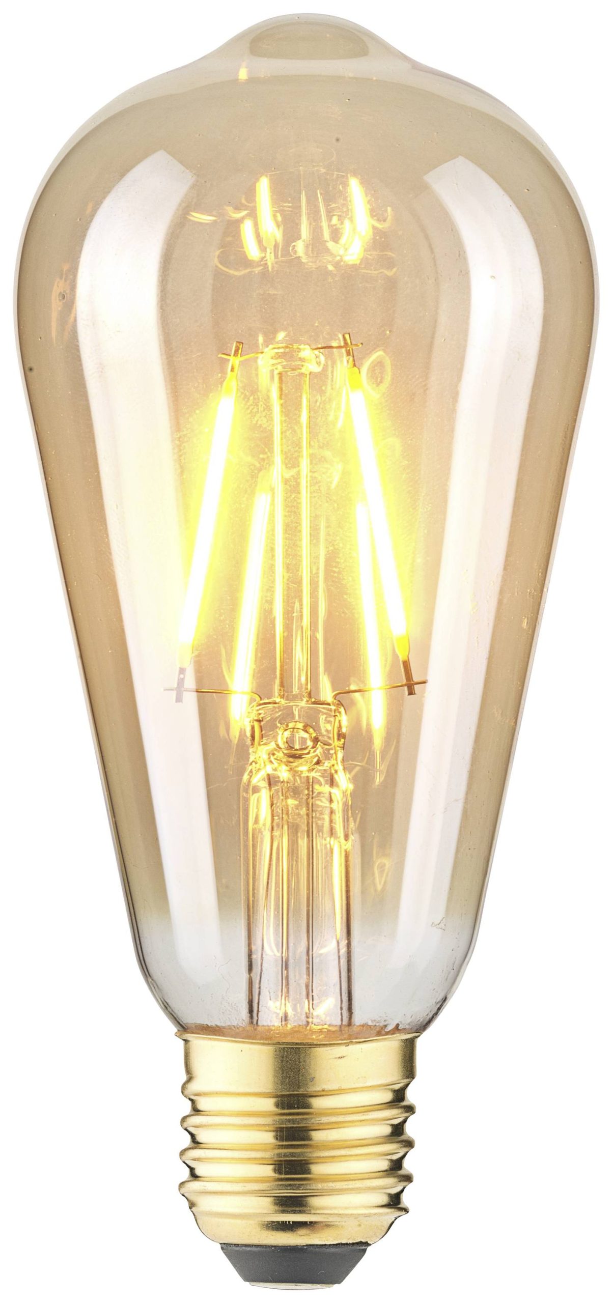 LightMe LM85057 LED-lamp E27 Ballon 2.5 W Barnsteen (Ø x l) 64 mm x 140 mm 1 stuk(s)