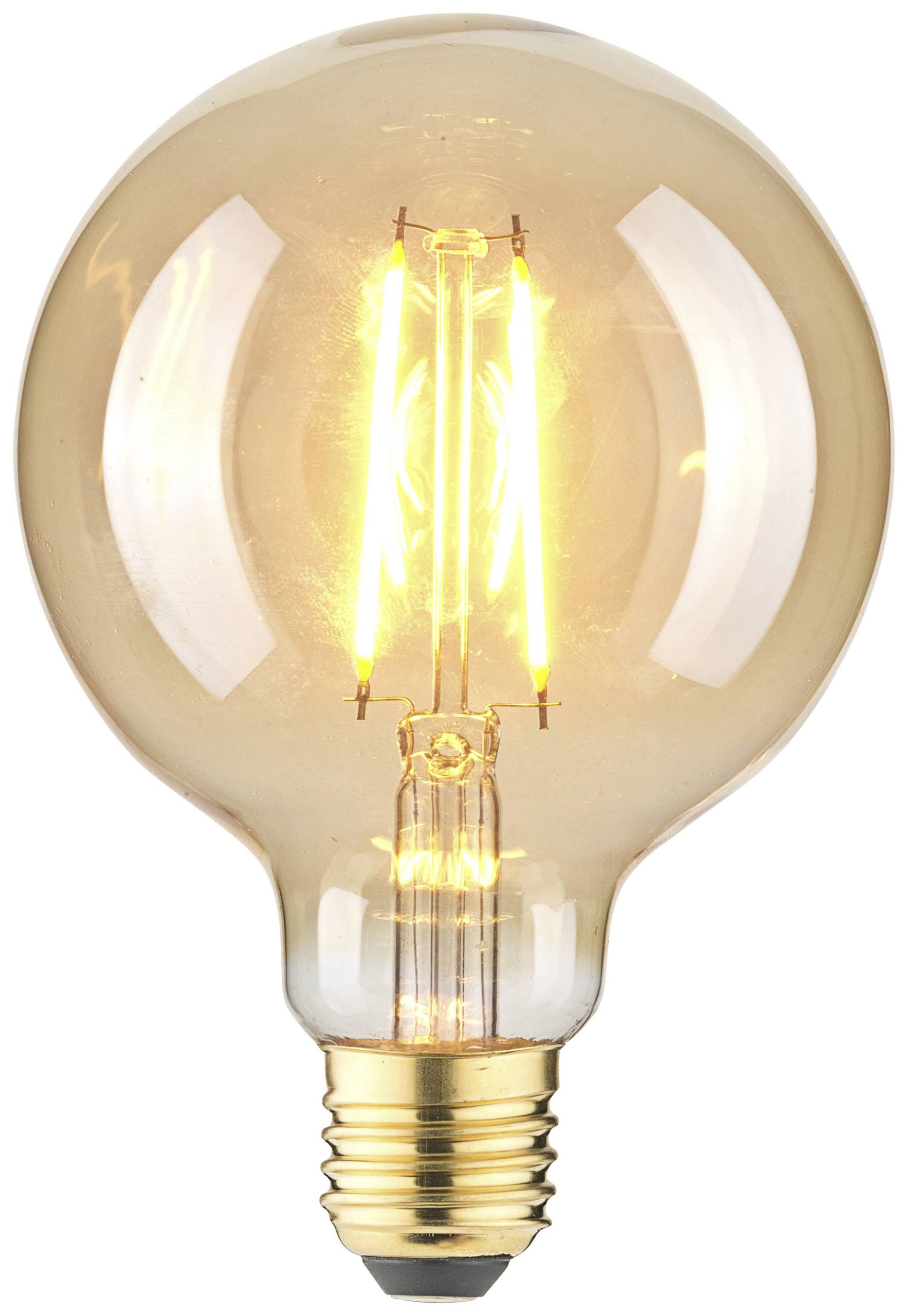 LightMe LM85060 LED-lamp E27 Globe 4.5 W Barnsteen (Ø x l) 95 mm x 140 mm 1 stuk(s)