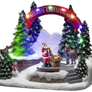 Konstsmide 4244-000 Kerstman met kind Meerkleurig LED Bont Schakelaar, Muziek Konstsmide 4244-000 Kerstman met kind Meerkleurig LED Bont Schakelaar, Muziek