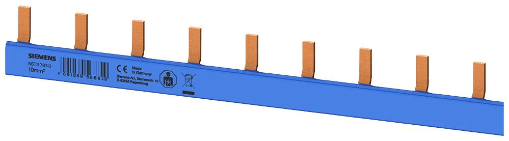 Siemens 5ST37870 Pensa.rail compact, 10 mm2 N (kleur blauw) LS 1/N 1 te contactbestendig Penverzamelrail 1 stuk(s)