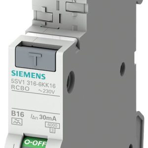 Siemens 5SV13167LK13 Aardlekschakelaar/zekeringautomaat Siemens 5SV13167LK13 Aardlekschakelaar/zekeringautomaat