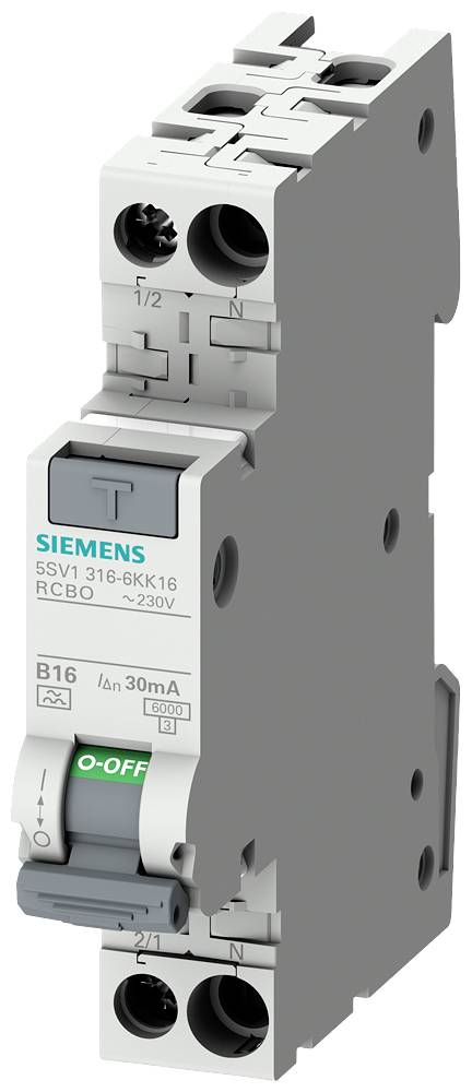 Siemens 5SV16166KK13 Aardlekschakelaar/zekeringautomaat