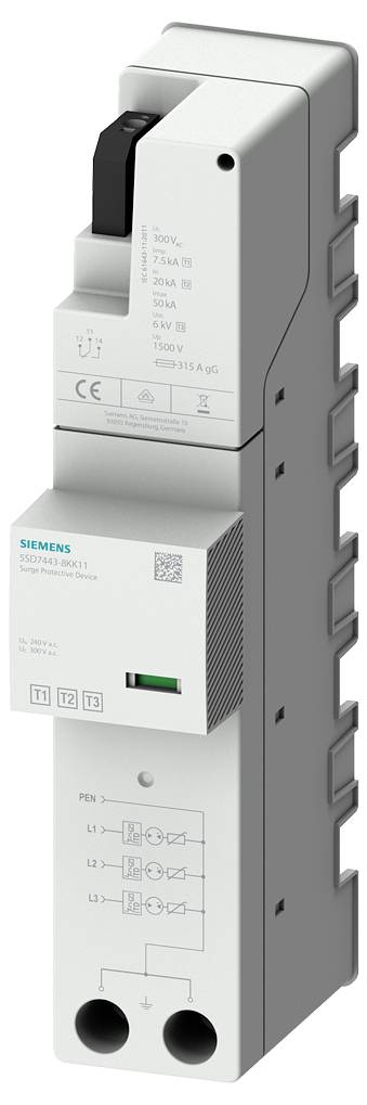 Siemens 5SD74438KK11 5SD7443-8KK11 Combi-afleider 1 stuk(s)