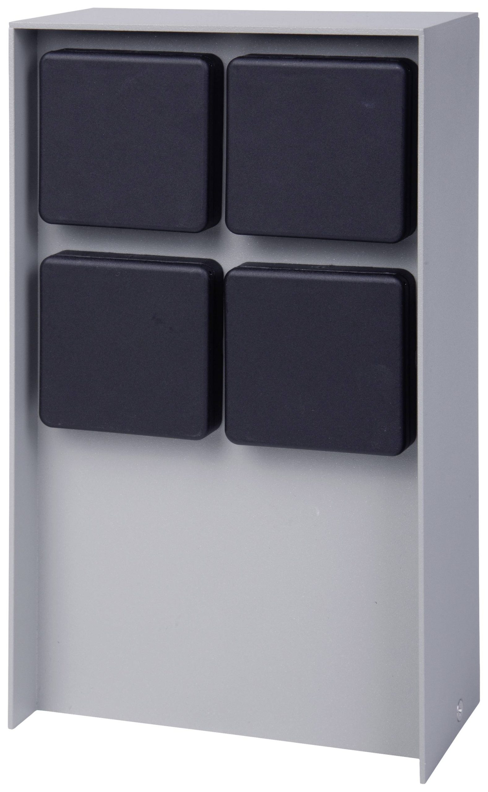 BOLD 11098 Buitenstopcontact 4-voudig Lichtgrijs Zonder kabel