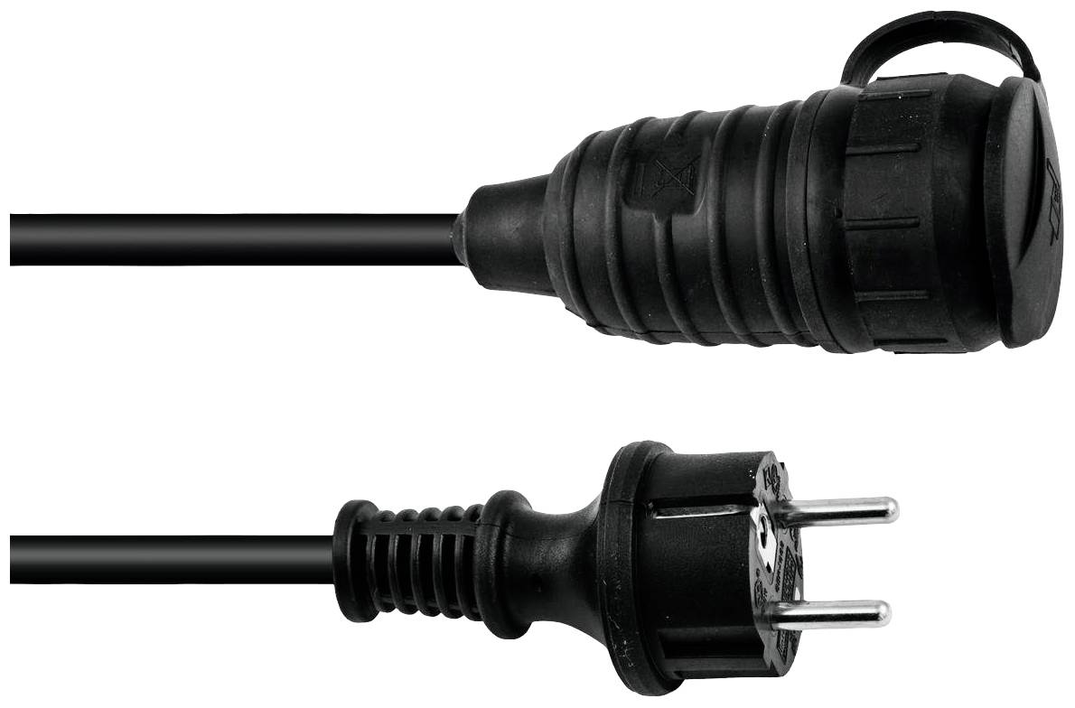 Eurolite 30245693 Stroom Verlengkabel 16 A Zwart 1.5 m H07RN-F 3G 1,5 mm²