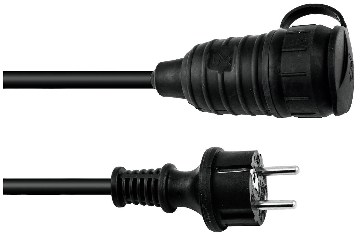 Eurolite 30245697 Stroom Verlengkabel 16 A Zwart 10 m H07RN-F 3G 1,5 mm²