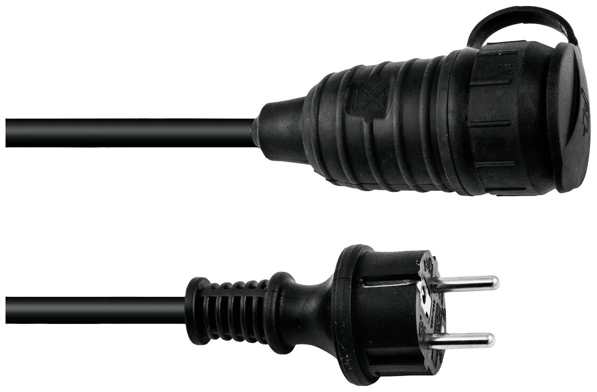 Eurolite 30245698 Stroom Verlengkabel 16 A Zwart 15 m H07RN-F 3G 1,5 mm²