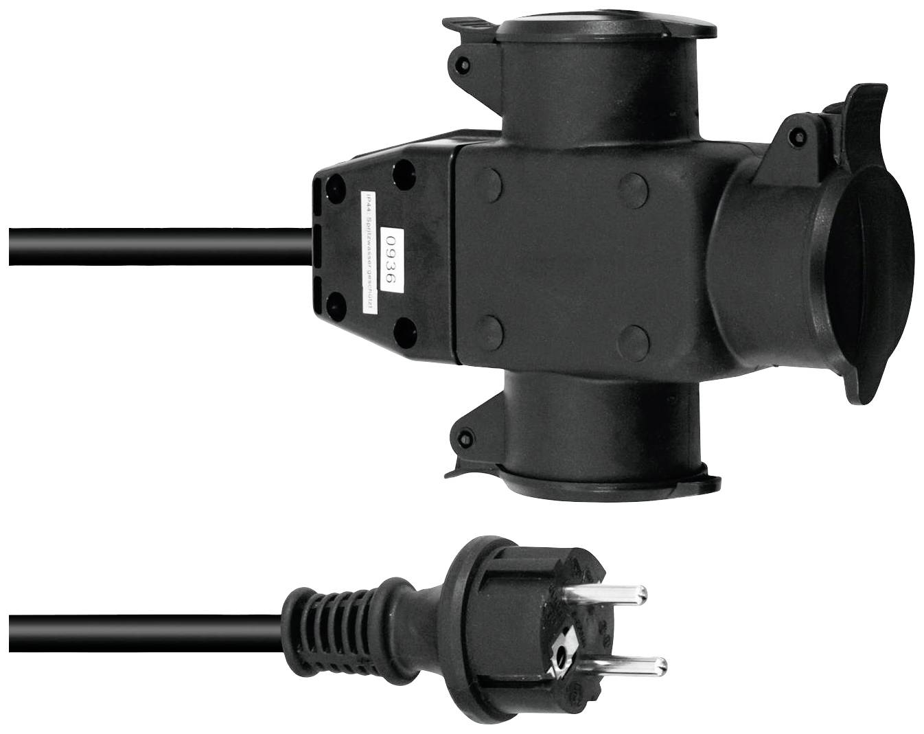 Eurolite 30247016 Stroom Verlengkabel 16 A Zwart 5 m H07RN-F 3G 1,5 mm²