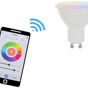 Omnilux 88000015 LED-lamp Energielabel F (A – G) GU10 4 W Warmwit tot koudwit (Ø x l) 50 mm x 55 mm 1 stuk(s)