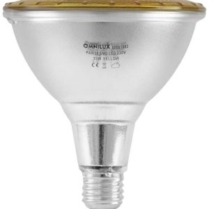 Omnilux 88081883 LED-lamp E27 15 W Geel (Ø x l) 121 mm x 135 mm 1 stuk(s) Omnilux 88081883 LED-lamp E27 15 W Geel (Ø x l) 121 mm x 135 mm 1 stuk(s)