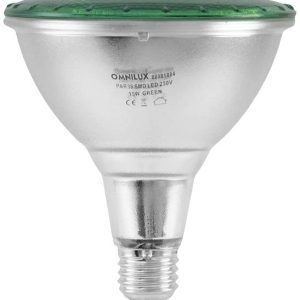 Omnilux 88081884 LED-lamp E27 15 W Groen (Ø x l) 121 mm x 135 mm 1 stuk(s) Omnilux 88081884 LED-lamp E27 15 W Groen (Ø x l) 121 mm x 135 mm 1 stuk(s)
