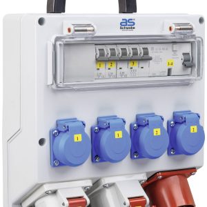 AS Schwabe FIXO 4 61512 CEE-stroomverdeler 400 V 32 A AS Schwabe FIXO 4 61512 CEE-stroomverdeler 400 V 32 A