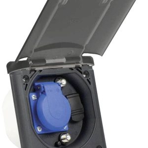 AS Schwabe 62475 Stopcontact (inbouw) IP44 Antraciet-grijs AS Schwabe 62475 Stopcontact (inbouw) IP44 Antraciet-grijs