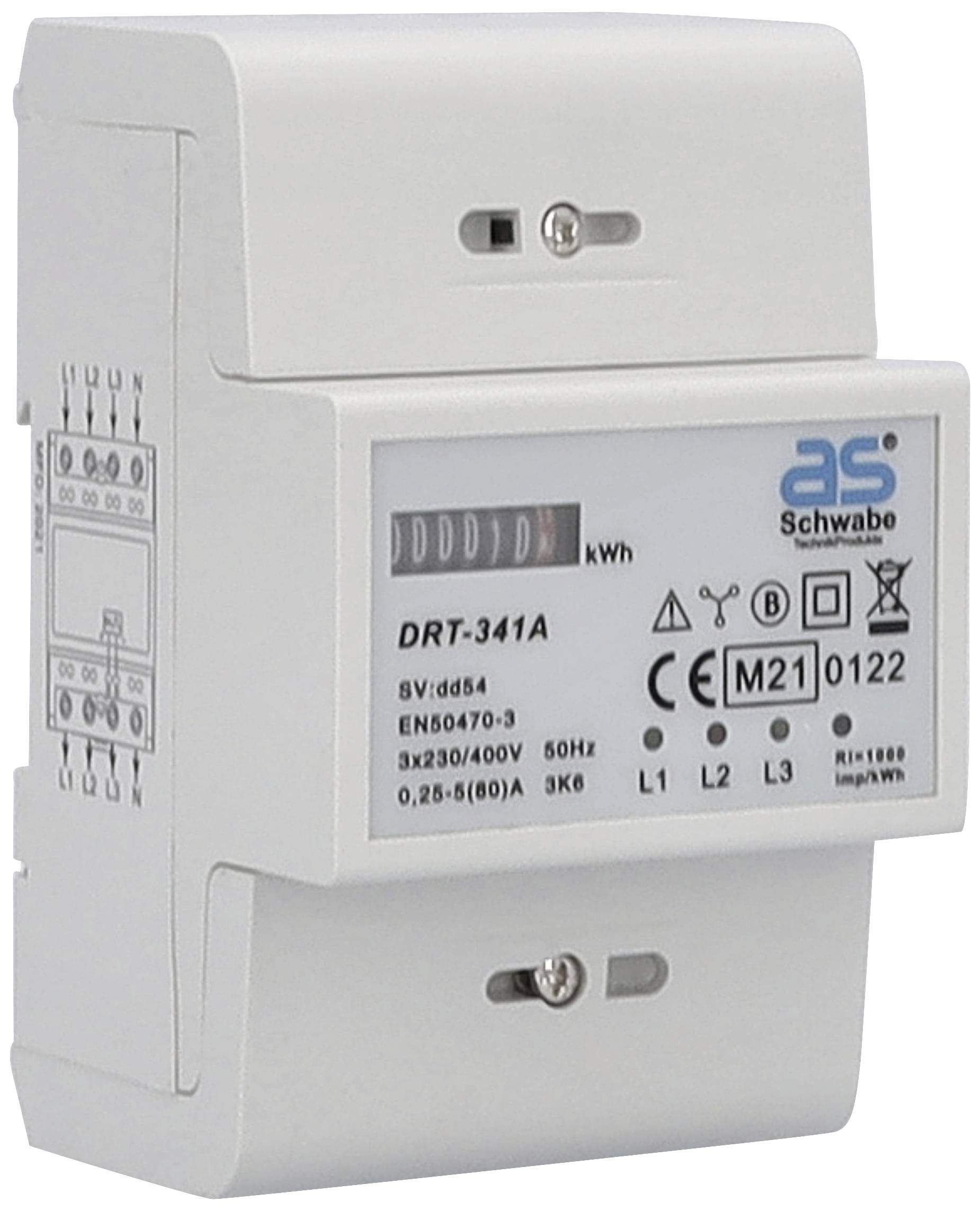 AS Schwabe 62512 kWh-meter 1-fase Mechanisch Conform MID: Ja 1 stuk(s)